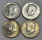 Lot Of 4 - 40% Silver Kennedy Half Dollars. .59 OzT Of Silver. A0817
