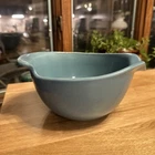 Eva Zeisel Red Wing Pottery Large Mixing Bowl Blue Purple Swirl Rare 1940s MCM
