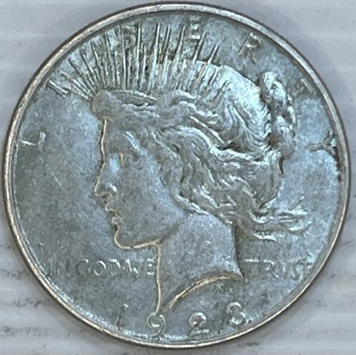 1922S Silver Peace Dollar Uncertified About Uncirculated Condition