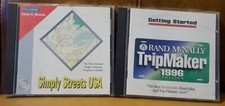 Rand McNally TRIPMAKER  Simply Streets USA - PC CD-ROM Lot 2 CDs