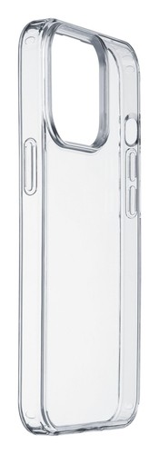 Cellularline Clear Strong – Custodia Rigida Per IPhone 15 – Anti Shock Con Bordi In Gomma – Trasparente, Ricarica Wireless, Military Test