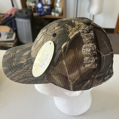 Nuevo Mossy Oak Camuflado Sombrero en Blanco Para Hombres Correa Malla Caza Gorra Sombrero Ajustable - Imagen 5 de 10