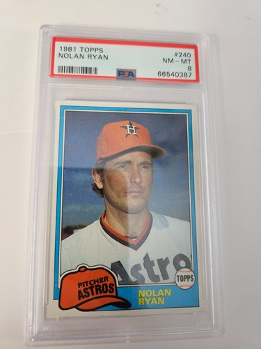 1981 Topps Nolan Ryan #240 PSA 8 Houston Astros