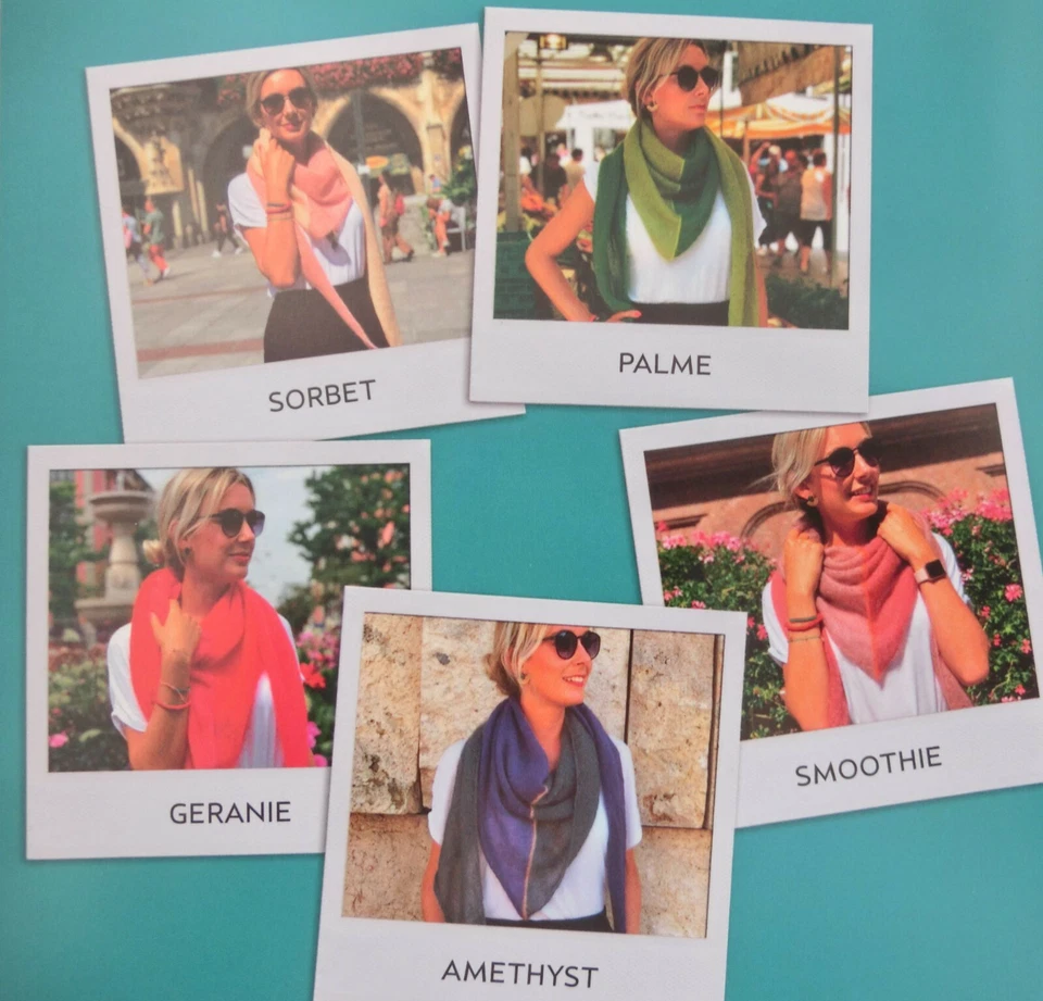 (499,91€/kg): Schulana in the box: Set f.Schultertuch Kit Seta, Palme # 4348 - Bild 3 von 4