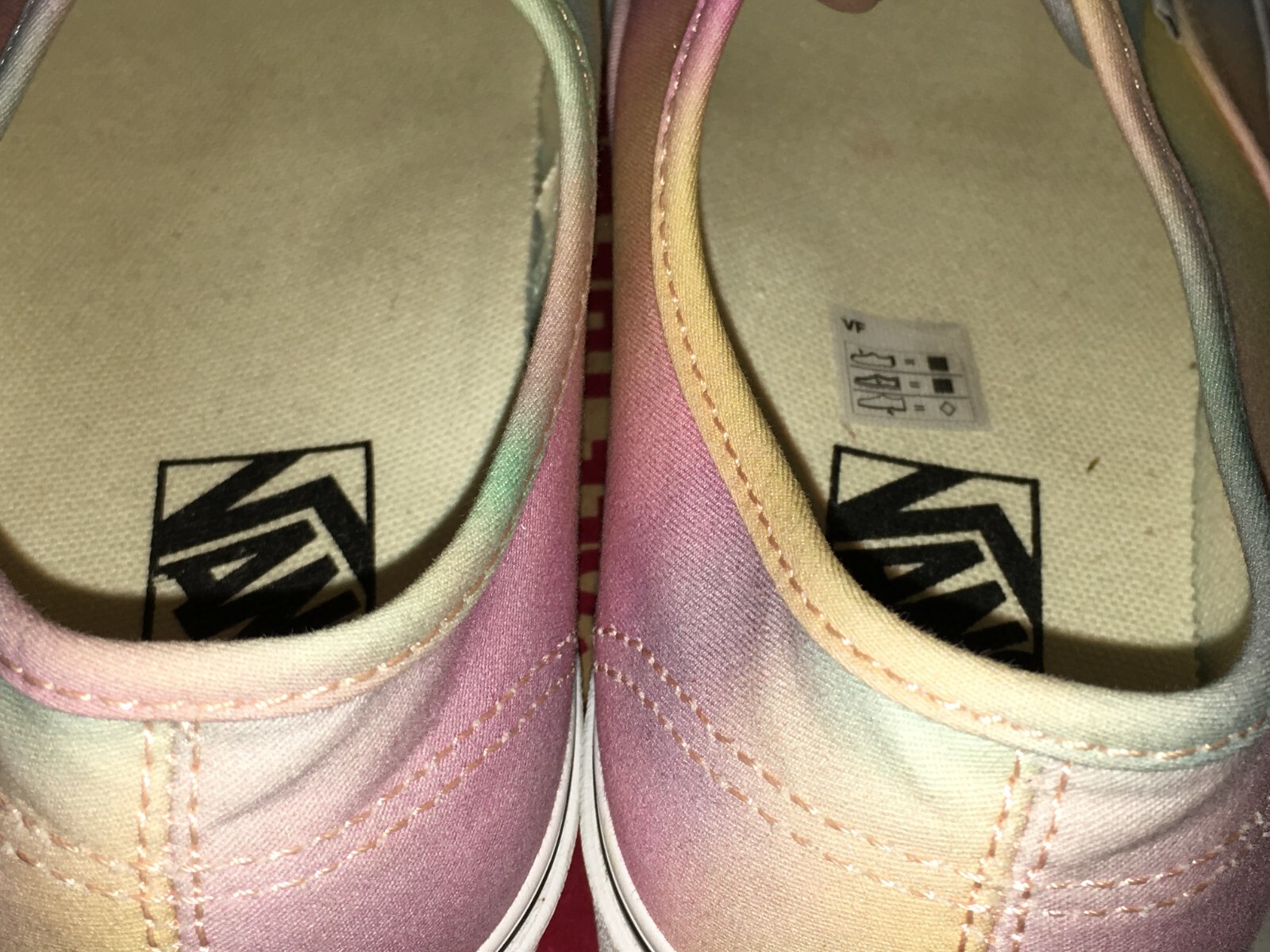 MEN'S 5.5 LADIES 7 VANS AUTHENTIC AURA SHIFT MULTI WHT LO LACE UP VN0A2Z5IWGQ