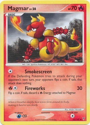 Pokemon Supreme Victors Uncommon Card - Magmar 65/147