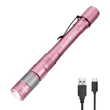 EverBrite Rechargeable Pen Light Zoomable Water Resistant Aluminum Multi-color