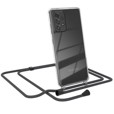 EAZY CASE für Samsung Galaxy A52 / A52 5G / A52s 5G Hülle mit Band Kette Schwarz