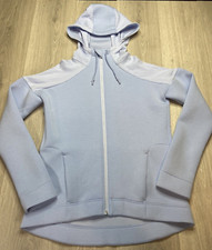 Sweaty Betty Jacket Hoodie Medium Baby Blue Athleisure Gym Quiet Luxury Yoga