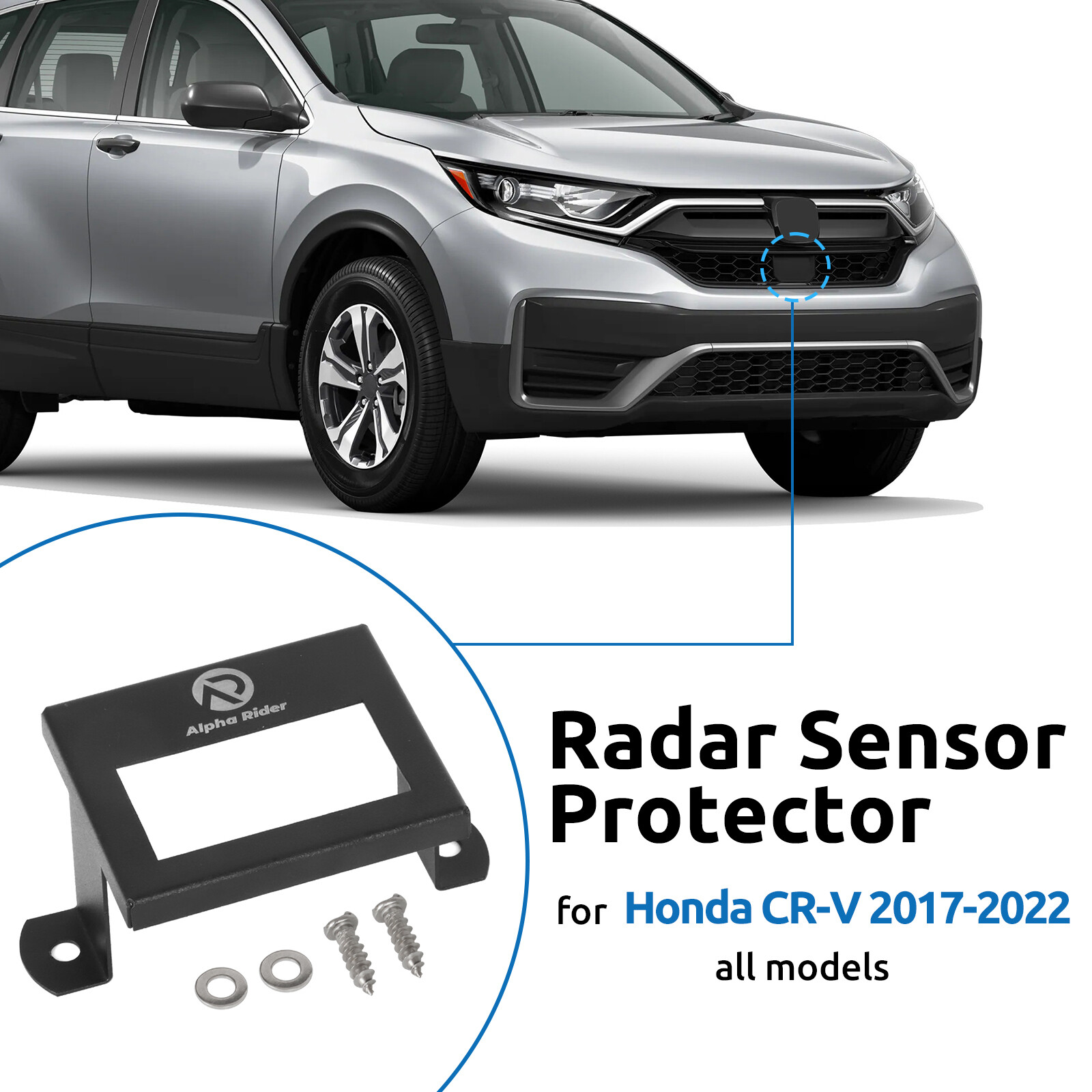 Radar Sensor Protection Cover For Honda CRV 2023-2024 Theft Prevention Screw-In - Foto 3