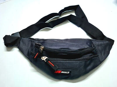 2 Fächern Bauchtasche Umhängetasche Gürteltasche Herren