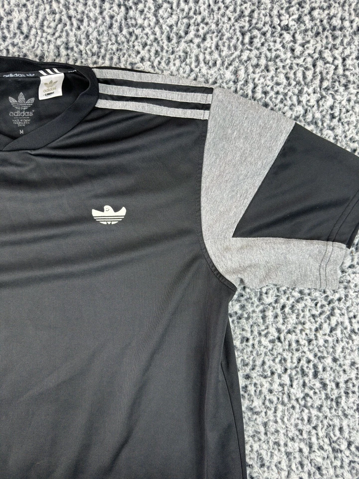 Camiseta de fútbol rara The Gonz Adidas muestra M negra 98 skateboarding Mark Gonzales Foto 3 de 4