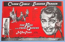 VTG - THE KING AND FOUR QUEENS - GABLE, PARKER - ORIGINAL UA PRESSBOOK - 1956