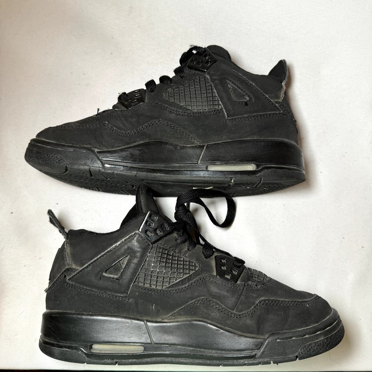 Nike Air Jordan 4 Retro GS Black Cat 2006 Men's Shoes - Size Nike Air Jordan 4 Retro GS Black Cat 2006 Men's Shoes - Size