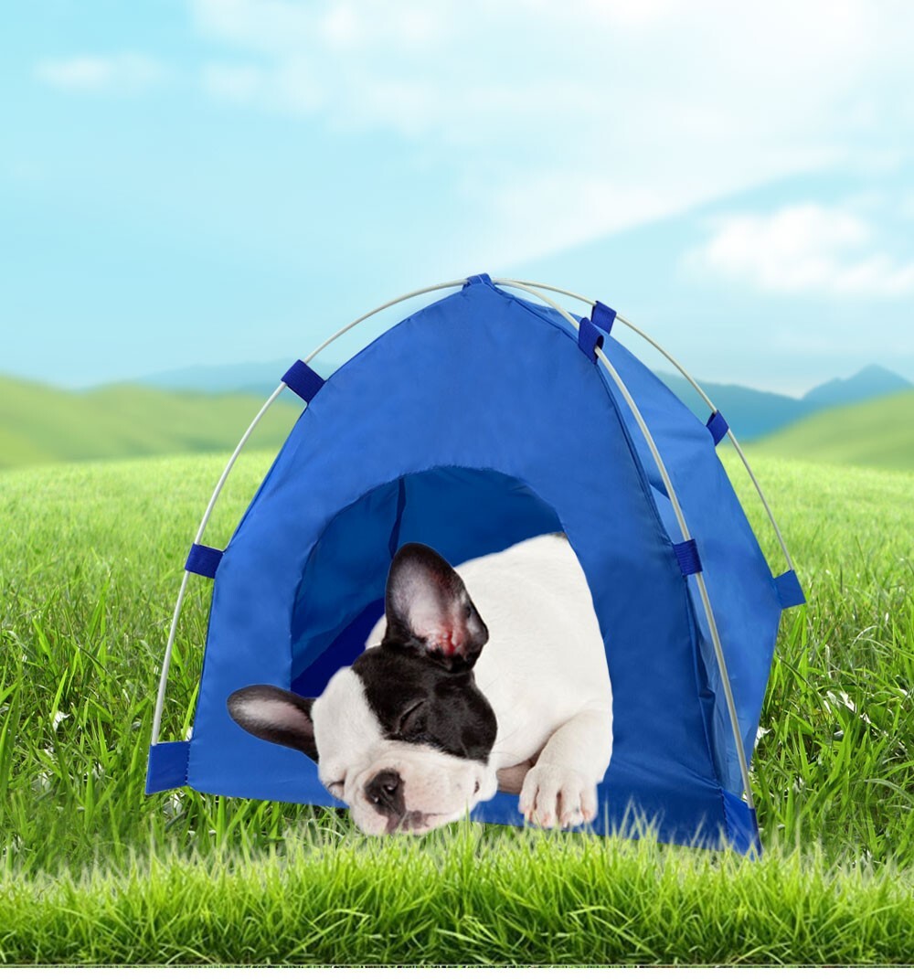 Pet Dog Cat House Kennel Soft Igloo Bed Cave Puppy Doggy play outdoor