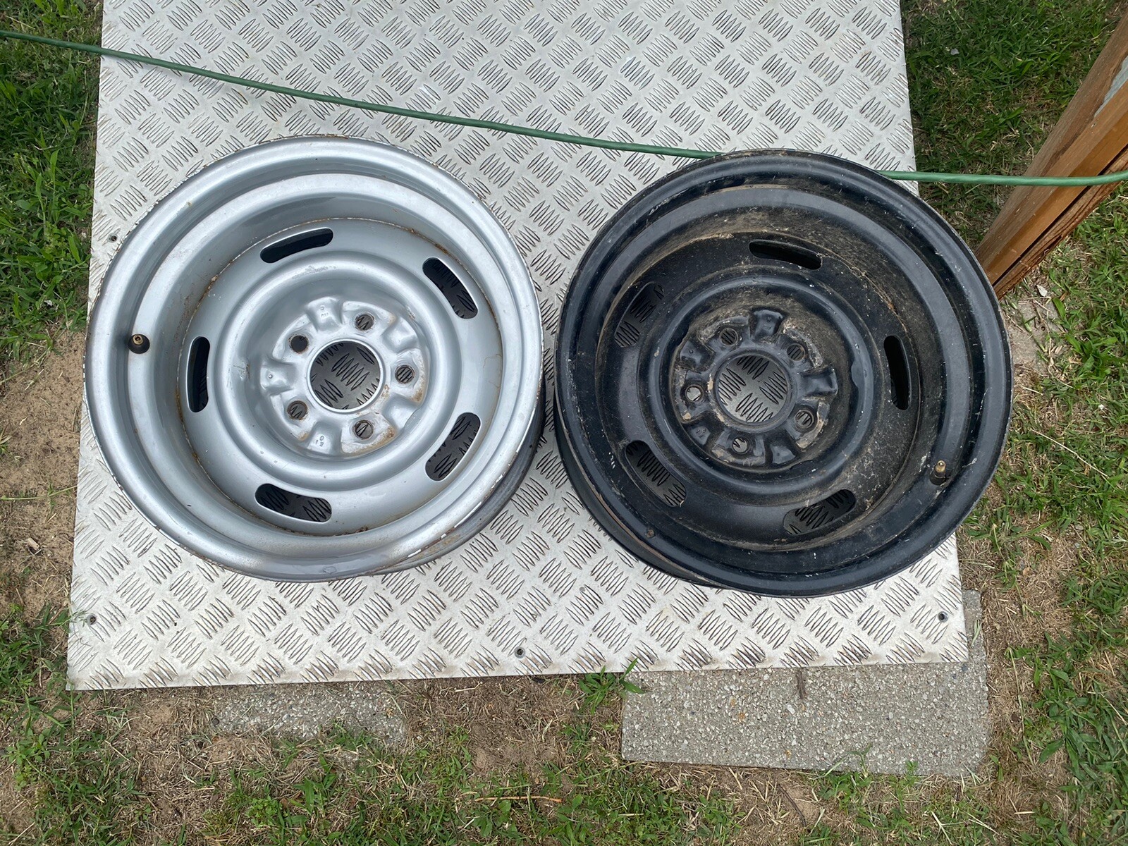 15x8 Rally Wheel Code Chart 2-15x8 GM 1970 Corvette Steel Rally Wheels AZ Code K 1 O Date 5x4.75 Bp ...