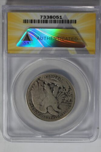 1921-S .50 ANACS G6 Walking Liberty, Lady Liberty Half - 第 2/2 張圖片