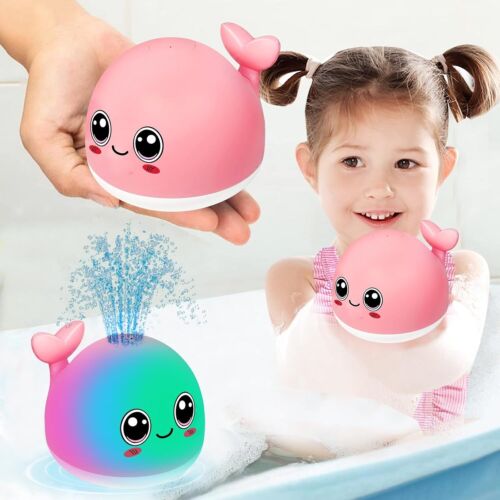 Light Up Baby Bath Toys, Whale Spray Water Bath Toy, Sprinkler Bathtub Shower