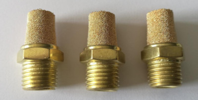 Pneumatik-Schalldämpfer aus Sinterbronze 1/8'' 1/4'' 3/8'' 1/2''  M5  Mengenpreise