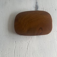 Vintage Wooden Belt Buckle Handmade Country