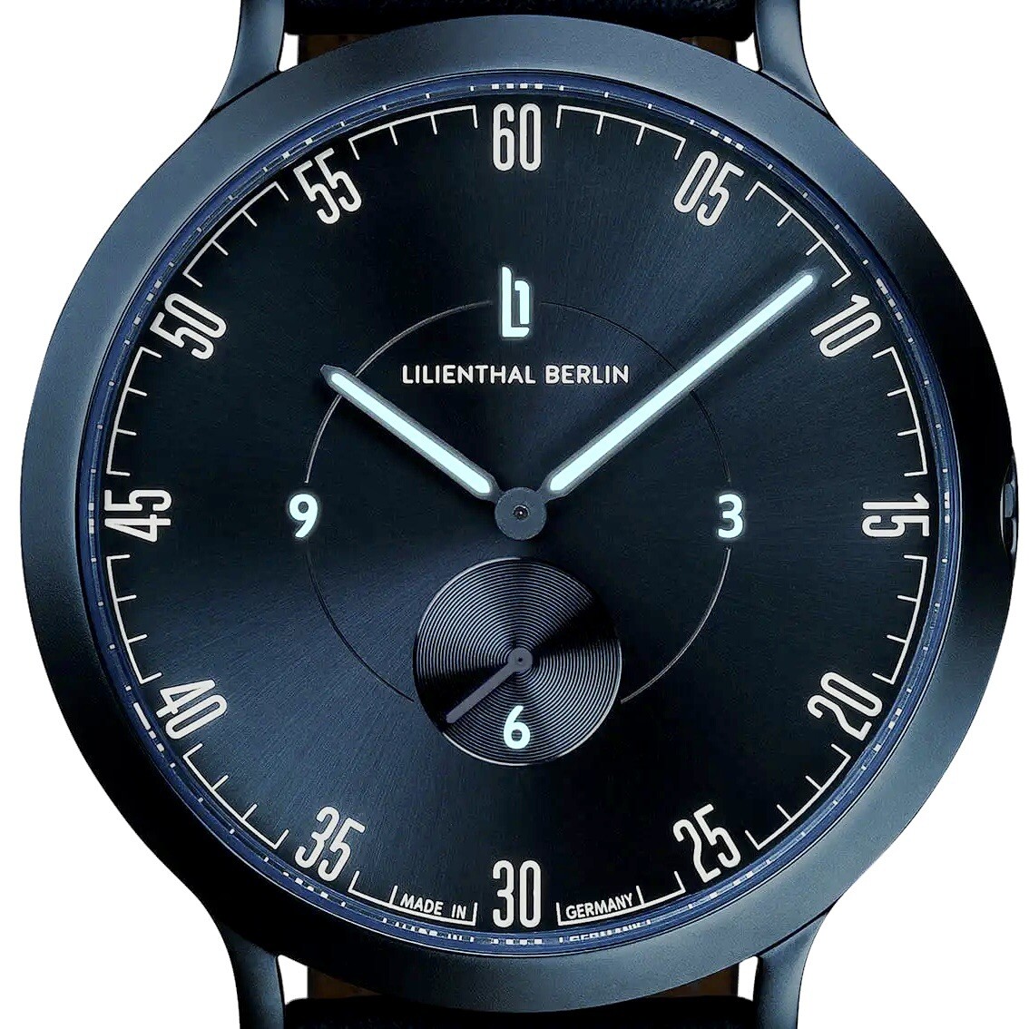 Precision Lilienthal Berlin L1 All Blue Leather Edition 42mm Men’s Slim