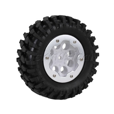 Low Price New listing 4x RC110 Rock Crawler Gravel Rubber Tyre White 8 Hole Wheel Rim Silver Beadlock Low Price New listing 4x RC110 Rock Crawler Gravel Rubber Tyre White 8 Hole Wheel Rim Silver Beadlock