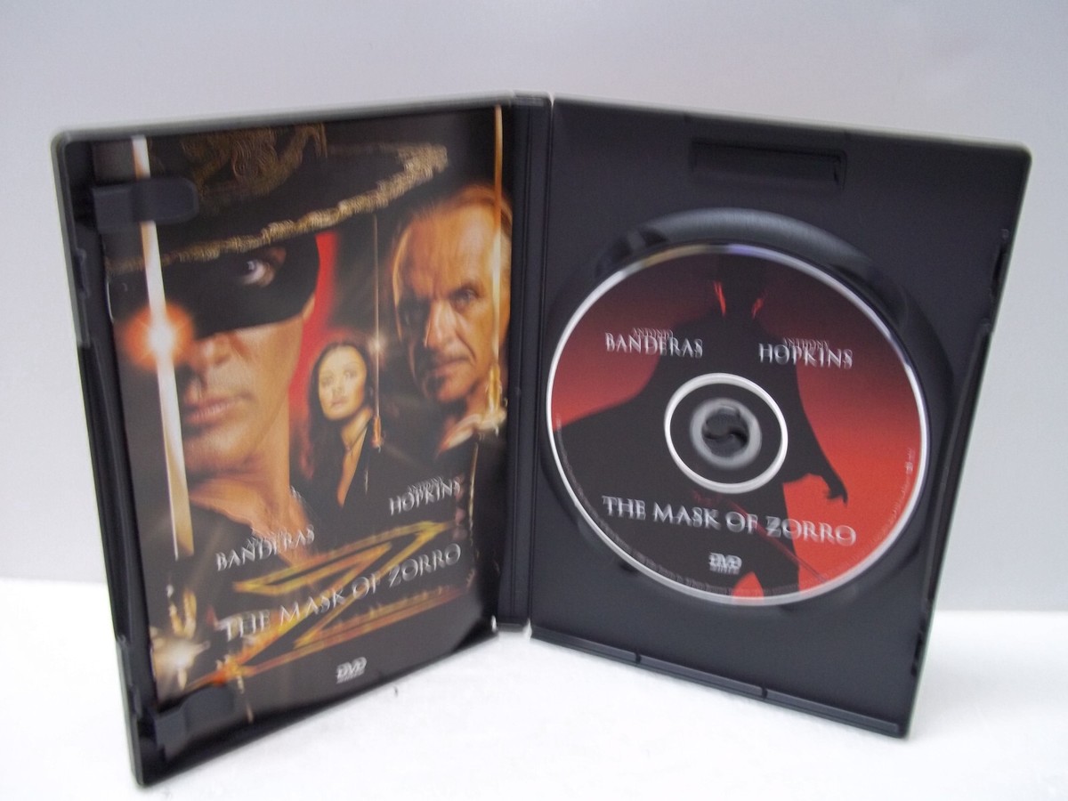 Mask Of Zorro DVD Antonio Banderas Anthony Hopkins Catherine Zeta