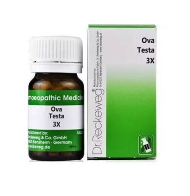 Dr.Reckeweg Germany Homeopathy Ova Testa 3X (20gm Tablets)
