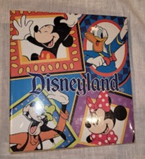 Disneyland Photo Book Scrapbook Mickey Minnie Donald Goofy 6.5" x 6" 50 Pages