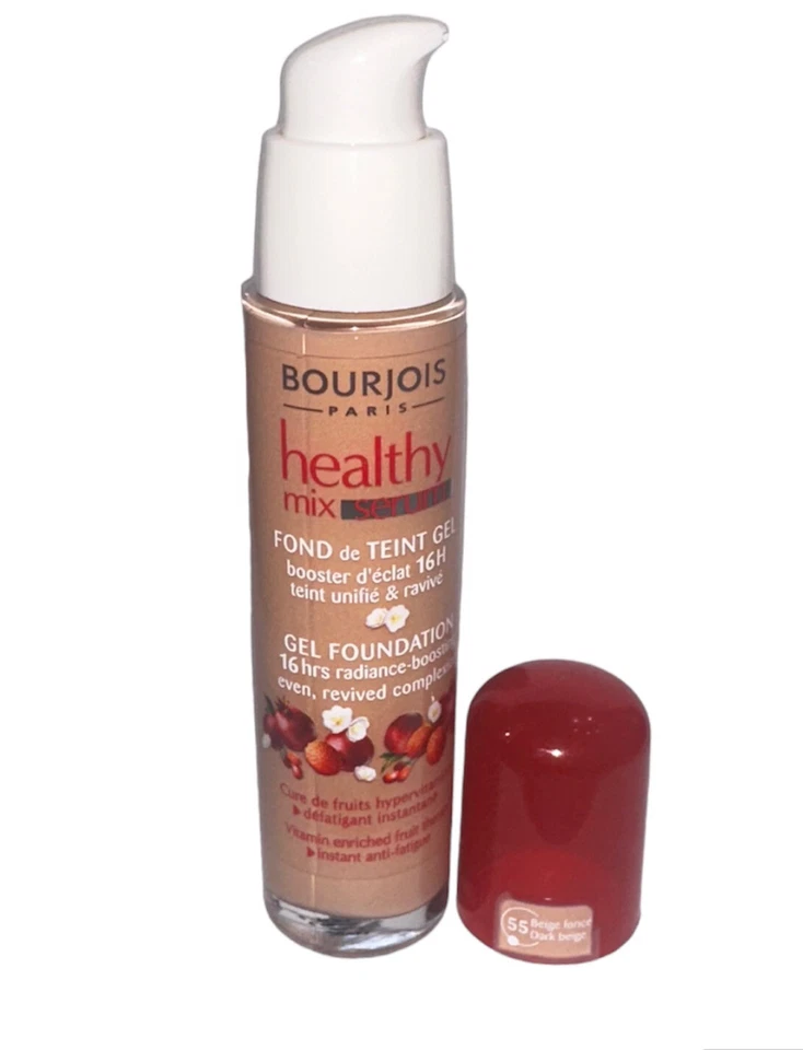 Base en gel Bourjois Paris Healthy Mix 55 beige oscuro 30 ml/1 fl. oz. 16hrs Foto 2 de 4