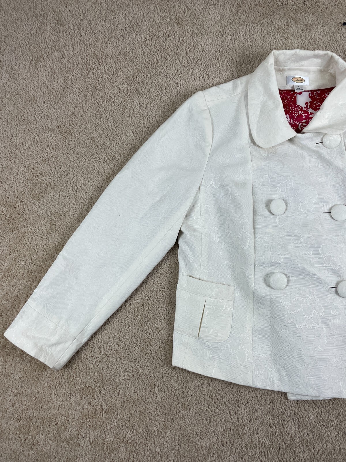 Talbot Basic Jacket Womens XL Collared Button Up … - image 4