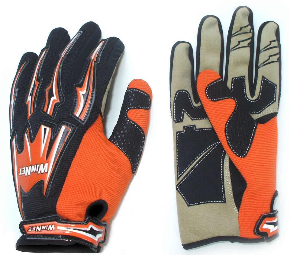 WINNET Guanti per moto da cross bmx arancio arancione ktm L XL 2XL
