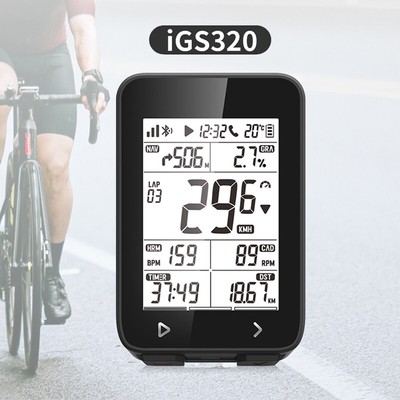 IGPSPORT iGS320 Bike Computer IPX7 ANT+ GPS  Wireless Speedometer Cadence Sensor