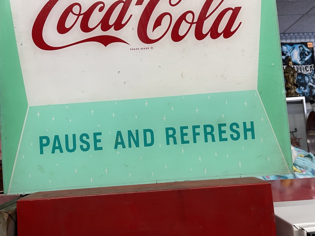 Coca-Cola Pause And Refresh Illuminated Sign | eBay