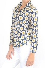 Seasalt Shirt Larissa Womens Crinkle Ladies Floral Blue Yellow Summer Top Light