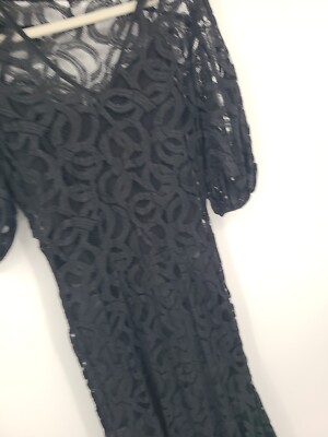Antique Gothic Lace Overlay Mermaid Gown Dress, 1930s 1940s, Small Vintage  Rare | eBay