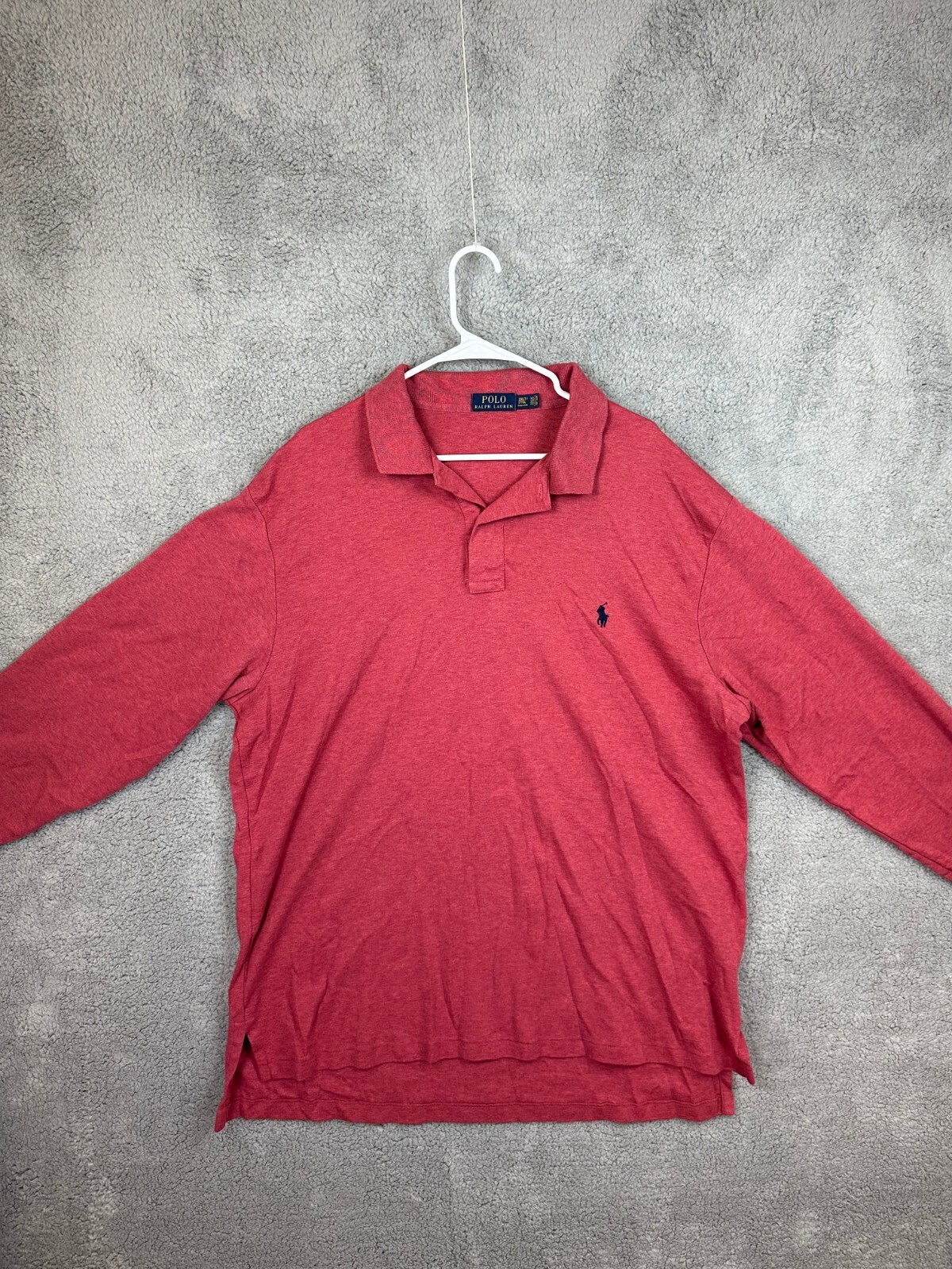 Polo Ralph Lauren Camicia Uomo 2XLT Alta Marrone Pony Logo Rugby Preppy