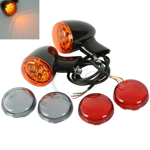4 Wire Indicator Light Turn Signal Fit For Harley XL 883 XL1200