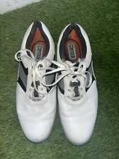 FOOTJOY CONTOUR SERIES 54148 WHITE LEATHER LACE UP GOLF SHOES 10.5M Sft Spks