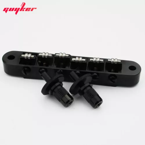Tune-O-Matic Roller Saddle Guitar Bridge For LP SG Electric Guitar Black