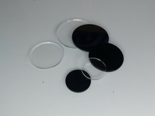 Plexiglas® zuschnitt, Platte rund klar o. schwarz Ø 80mm Deckel, Kreis, Scheibe