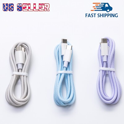 USB C to C 60W Fast Charging Cable for iPhone 15/16/17 Pro Max/ipad- Type C Cord