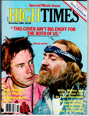 High Times # 63 ''Willy, Waylon & J.R.: Outlaw Chic'' by Kinky Friedman! 11/80