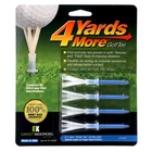 4 Yards More Golf Tees 3 1/4" Pack - 4 Blue Driver Plastic Tees