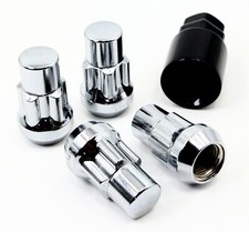 4 1.5 14x1.5 Chrome Acorn Tuner Veritek Wheel Locks For Aftermarket Wheels