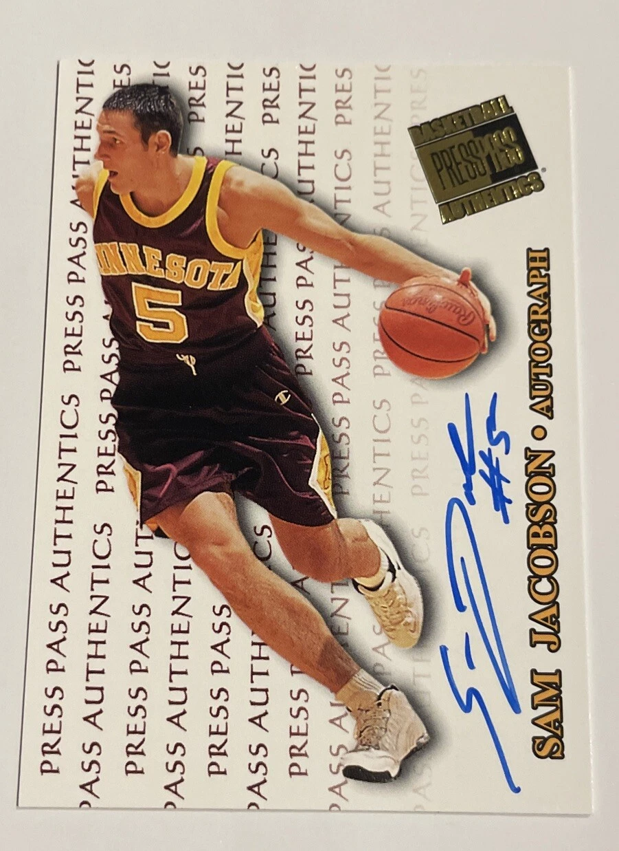 1998 Press Pass Authentics Auto Sam Jacobson Rookie Autograph Minnesota