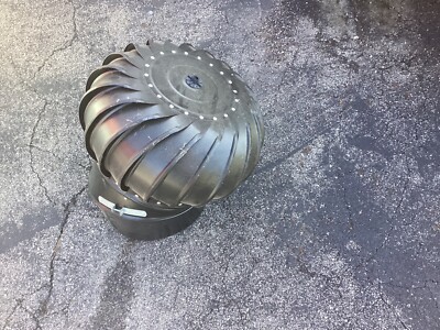 Lomanco BIB-12 12  Whirlybird Roof Turbine Vent, black Finish
