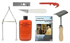 Fur Handling Kit with 7 Pieces - Trapping Supplies Skinning Knife Fleshing Tool