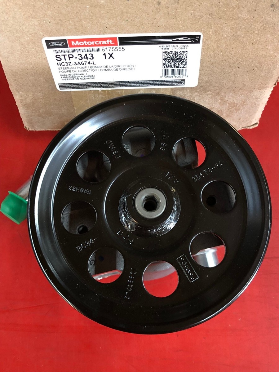 MOTORCRAFT STP-343 POWER STEERING PUMP HC3Z-3A674-L MADE IN