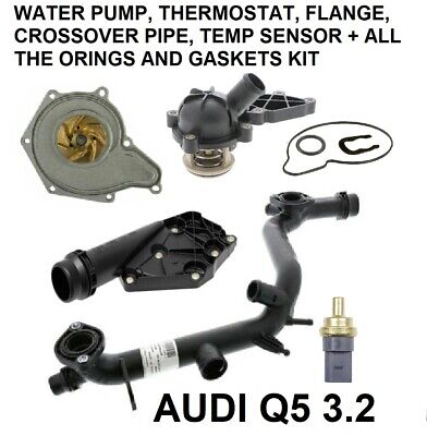 ANPART Thermostat fit for 2007-2015 Audi A4,2007-2015 Audi A4 Quattro,2011-2015 Audi A5 Quattro 06H121026AB Engine Coolant Thermostat Housing Water Outlet Assembly 